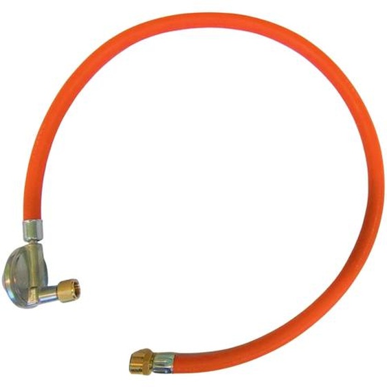 Tuyau à gaz propane-butane Zatechs 5 m 20 bars Ø 9 mm avec réducteur Bradas 37 mBar, filetage 3/8 avec raccord extérieur 21,8 pour le raccordement de la bouteille de gaz