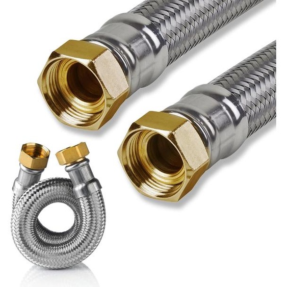 Tuyau blindé en acier inoxydable 1 pouce DN25 300mm - 1500mm DVGW