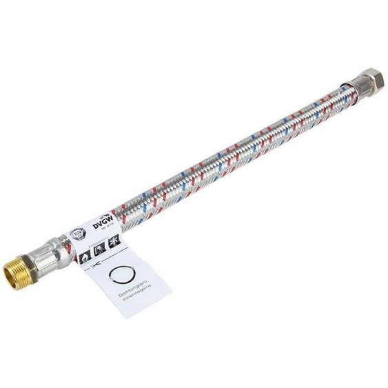 Tuyau blindé meiflex 3/4 pouces FF x MF 3/4 pouces, intérieur 18 mm 500 mm 3/4 pouces FF x MF 3/4 pouces, intérieur 18 mm