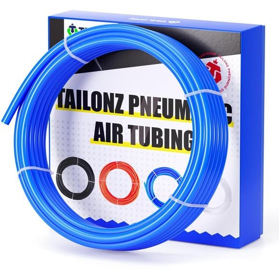 Tuyau à air polyuréthane - 4 mm - 10 m - Bleu - Flexible et résistant aux pliures