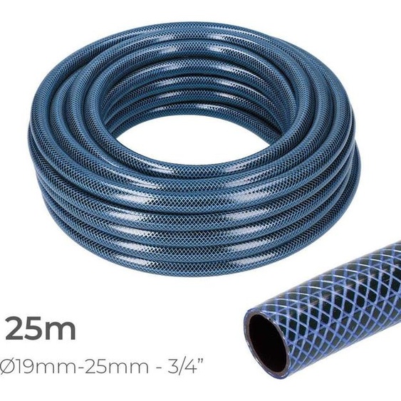 Tuyau Darrosage Intérieur Bleu ø19mm. Rouleau Extérieur ø25mm (3/4) 25m Edm