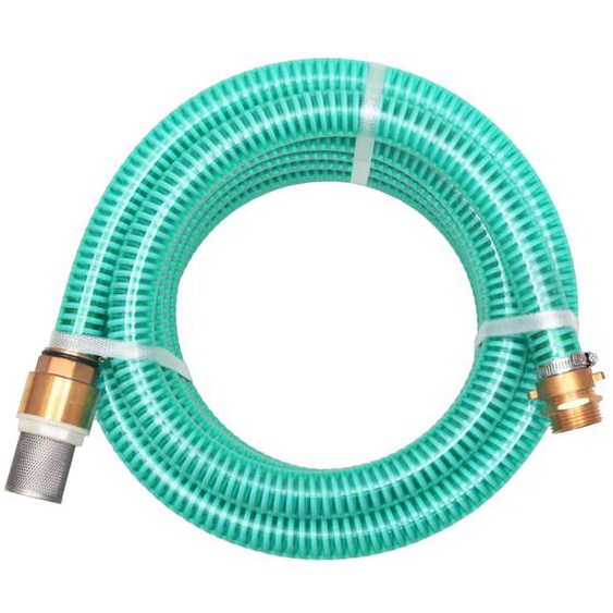 Tuyau daspiration avec raccords en laiton 15 m 25 mm Vert