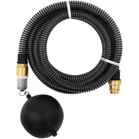 Tuyau daspiration avec raccords en laiton noir 1,1 3 m PVC