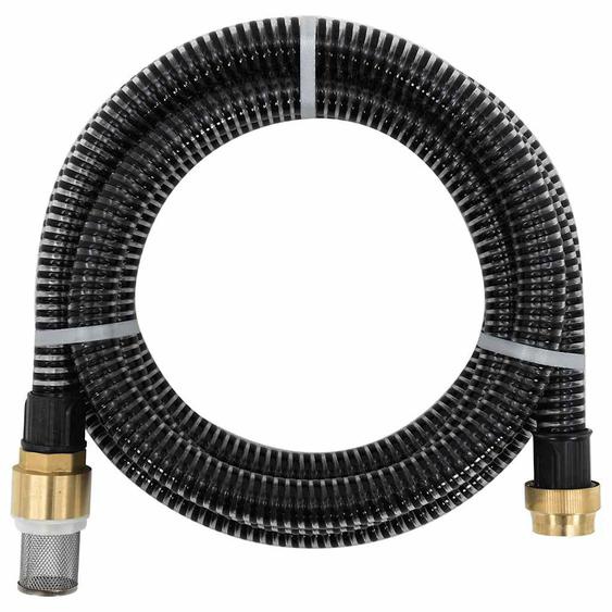 Tuyau daspiration avec raccords en laiton noir 1,1 3 m PVC