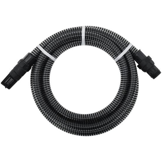 Tuyau daspiration avec raccords en PVC noir 1 7 m PVC
