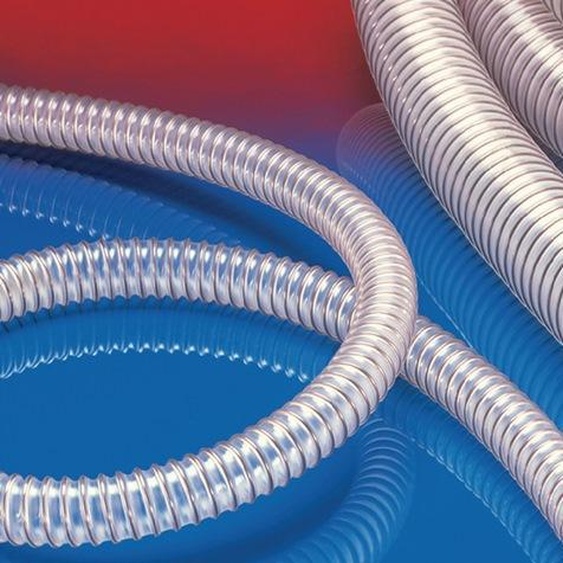 Tuyau daspiration et de refoulement AIRDUC PUR 355 FOOD Diamètre intérieur : 63-65 mm Diamètre extérieur : 75,00 mm Longueur : 15 m Épaisseur de paroi : 5 mm