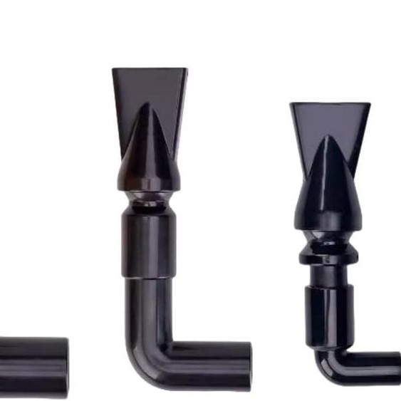Tuyau daspiration pour aquarium, lot de 3, rotatif à 360 degrés, en PVC, avec raccord pour pompe de 19/21/30 mm