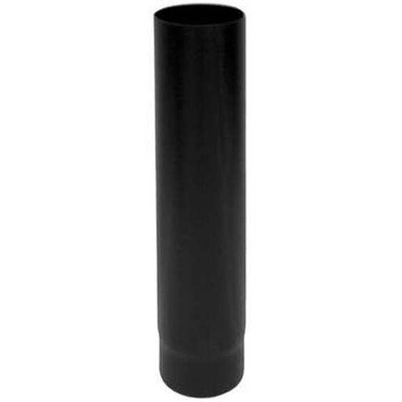 Tuyau de fumee 1 mt. Poele a bois DN 150 emaille noir 600 degres CE Fabrique en Italie