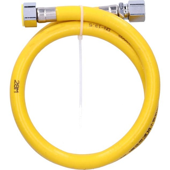 Tuyau de gaz combustible en acier inoxydable 304 avec raccords pour la cuisine domestique (1m Female PortPort)