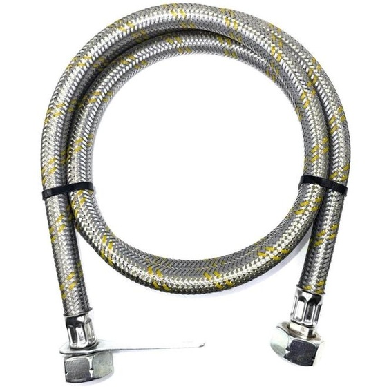 Tuyau de gaz en acier inoxydable renforcé, flexible, de 1,5 mètre