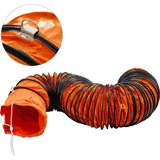 Tuyau de transport dair PVC Tuyau dair chaud Longueur 7,6 M Diamètre 255 mm Tuyau de ventilation