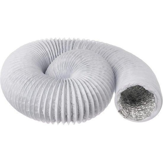 Tuyau de ventilation en aluminium blanc de 3 m