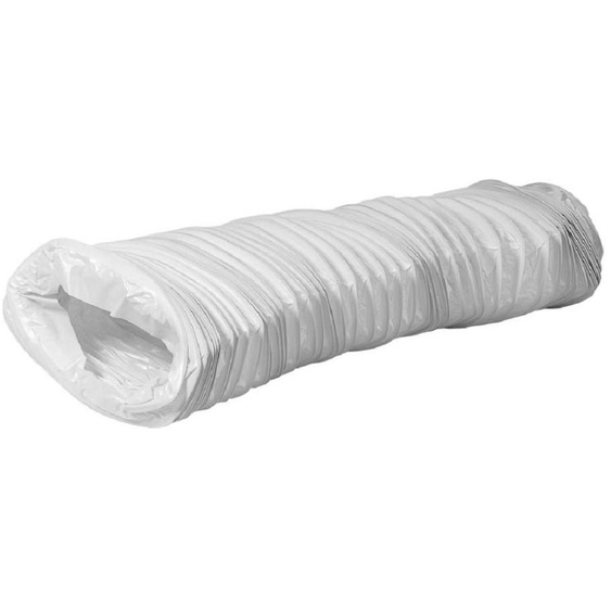 Tuyau de ventilation flexible, dimensions 110x55 mm, longueur 6 mètres, tuyau dévacuation en PVC