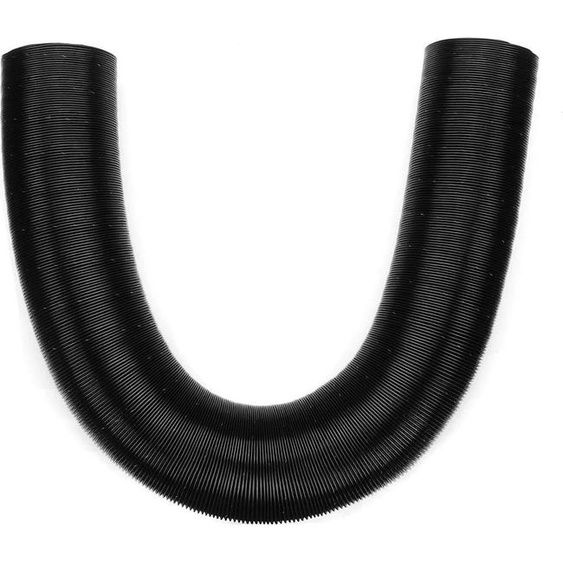 Tuyau déchappement pour chauffage à air - Tuyau flexible pour air chaud - Ø 75/90 mm - Longueur 100 cm - Pour chauffage diesel autonome dans les voitures - Noir