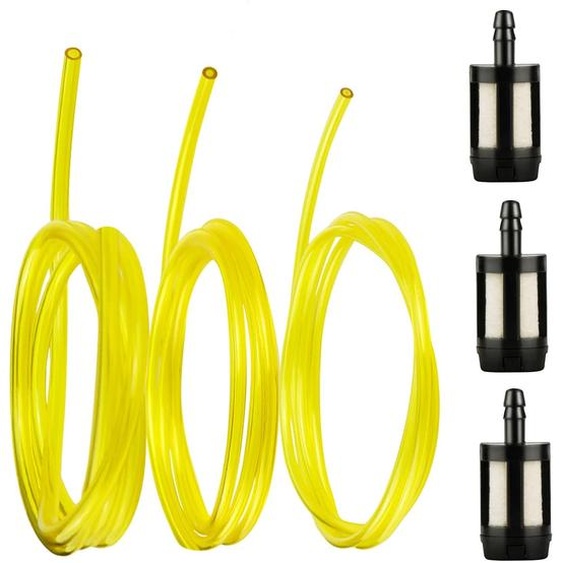 Tuyau dessence, tuyau de carburant, 3 pièces, tuyau PVC flexible (1 mètre)