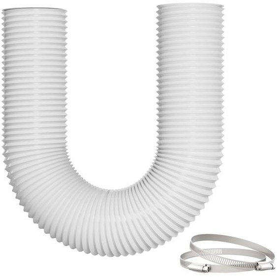 Tuyau dévacuation - Ø 155 mm - 5 m - Aluminium et PVC - 5 couches - Hotte aspirante et climatiseur mobile