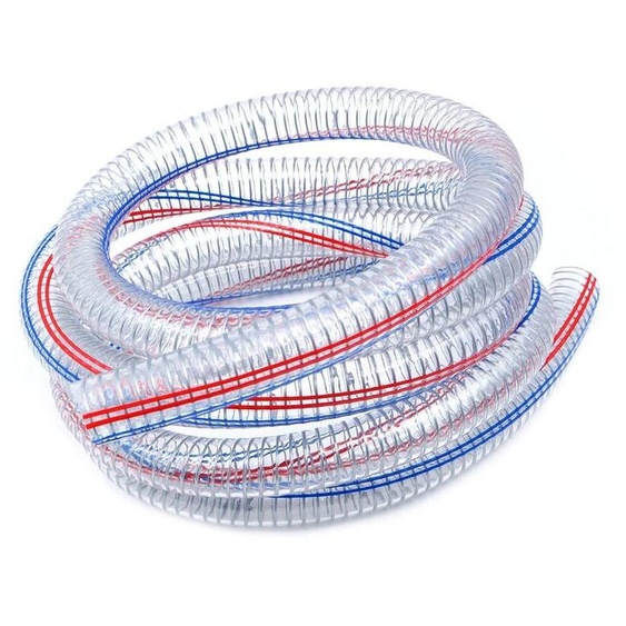 Tuyau en PVC de 3 mètres avec armure en acier - Pour diverses applications
