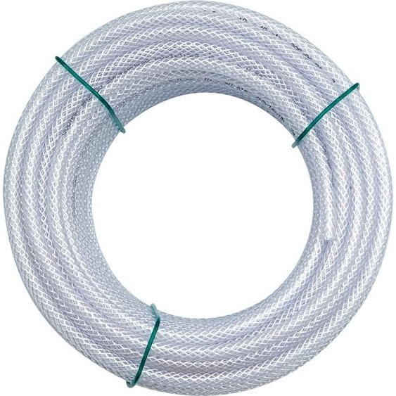 Tuyau en PVC tissé, air, eau, essence 10/40bar 6mm 50m