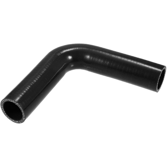 Tuyau en silicone à 90 degrés - Raccord universel - Diamètre intérieur : 32 mm - Noir - Résistant aux chocs - Matériau durable - Tuyau de refroidissement