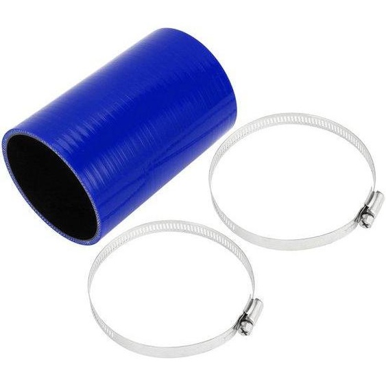 Tuyau en silicone pour radiateur, 4 couches - Diamètre intérieur de 8,9 cm - Longueur de 150 mm - Noir/Bleu - Épaisseur de 5 mm - Résistant à la chaleur - Tuyau pour radiateur