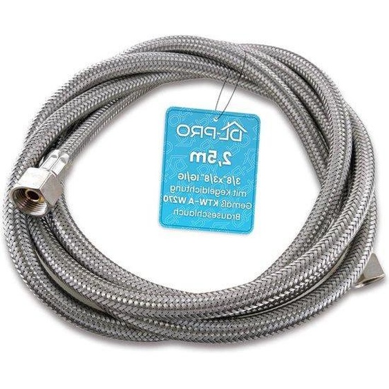 Tuyau flexible blindé - double raccord - 2,5 m