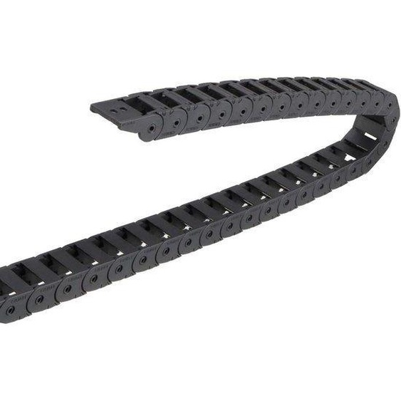Tuyau flexible en plastique de 1 m avec supports de câble ouverts et raccords dextrémité 15 x 20 mm