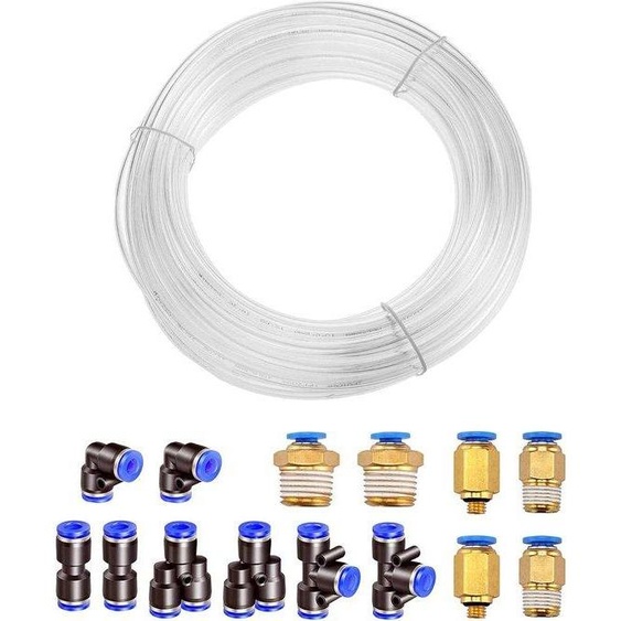 Tuyau flexible en polyuréthane, 10 m, diamètre 25 mm, transparent