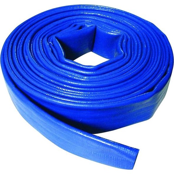Tuyau plat pour évacuation deau, dimensions 10 mètres x 32 mm