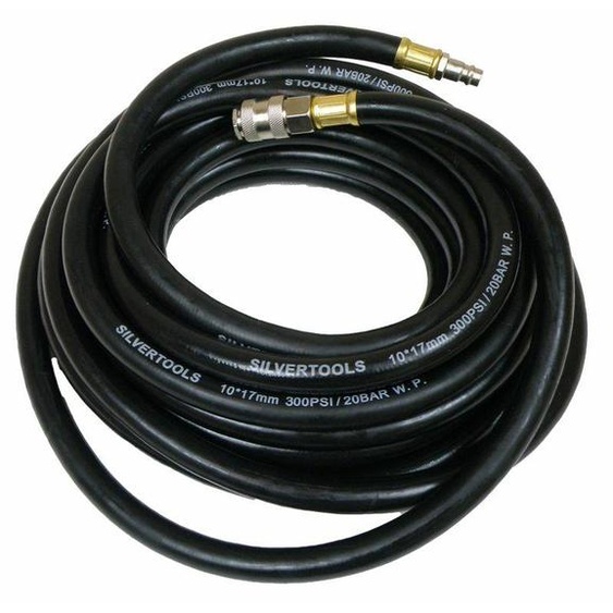 Tuyau pneumatique 10 X 17Mm 20M Caoutchouc, avec raccords