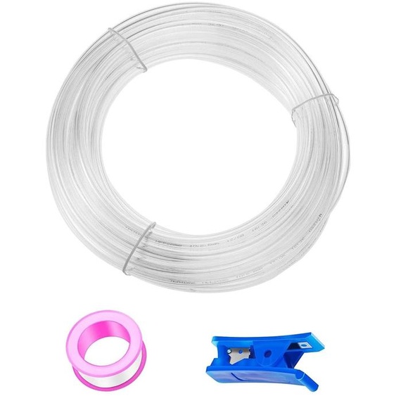 Tuyau pneumatique en PU, 50 mètres, transparent, flexible