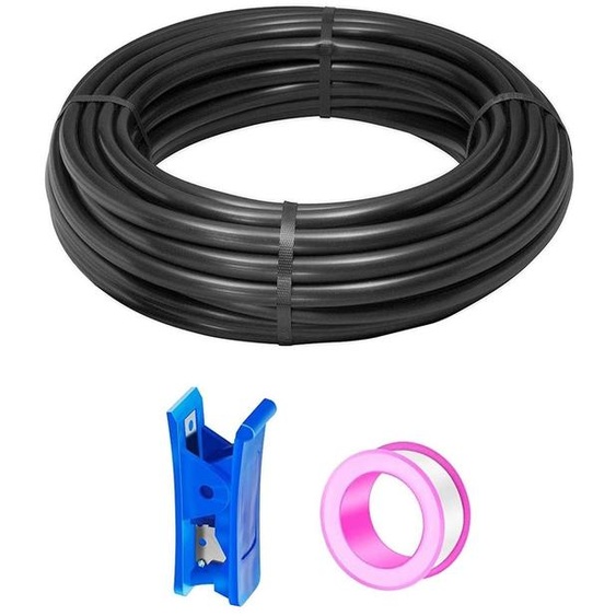 Tuyau à air -Polyuréthane- 10 mm - 10 mètres - Noir