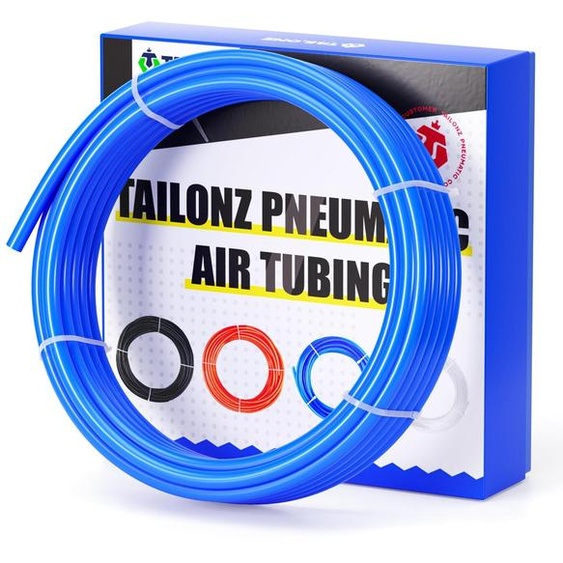 Tuyau pneumatique polyuréthane - 8 mm diamètre extérieur - 5 mm diamètre intérieur - 10 mètres - Bleu