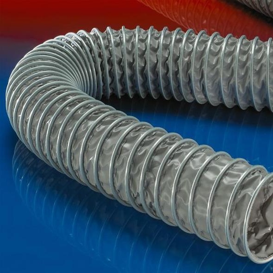 Tuyau profilé à pince en PVC Ø intérieur 120 mm Ø extérieur 132,00 mm 6 mm Longueur 3 m