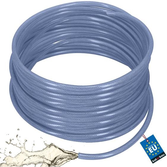KOTARBAU® Tuyau Eau ø 10 mm / 2,5 mm Tuyau Compresseur dair 50 m Tuyau PVC Souple Transparent Tuyau Arrosage Renforcé