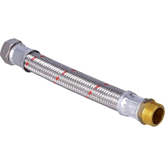 Tuyau tissé 10 bar, L=30 cm, 1 FF / M Acier inoxydable