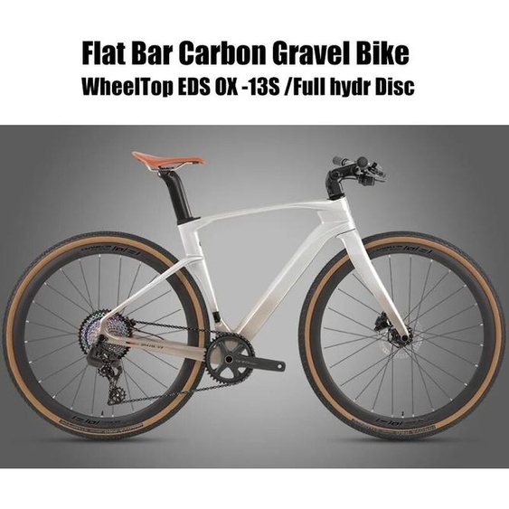 TWITTER 2025 nouveau vélo de route sans fil gravier V3 en Fiber de carbone WheelTop EDS OX-13S vélo de changement de vitesse électronique avec guidon droit
