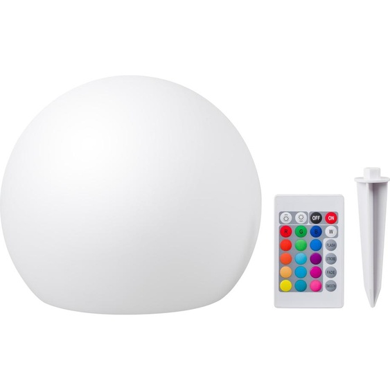 Ubbink MultiBright SolarFloat 30 - Boule lumineuse flottante à énergie solaire H28 x Ø30cm multicolore