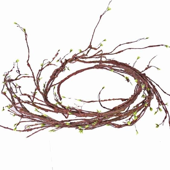 Uflower Branches artificielles suspendues en rotin de 3m, fausses Branches darbre, coffre mural, Branches de cerisier, vignes flexibles, décoration de jardin de maison et de mariage