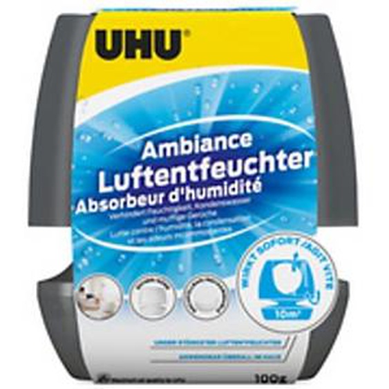 UHU Absorbeur dhumidité Ambiance, 100 g, anthracite