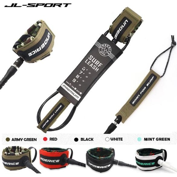 UICE Laisse de surf pour planche de SUP 6-9FT, laisse de planche de surf 7MM, corde de pied de surf en TPU avec émerillons en acier inoxydable, corde de pied pour planche à pagaie gonflable et longboard