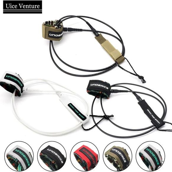 UICE SUP Board 6-10FT laisse de Surf corde de jambe de Surf laisse de planche de Surf TPU émerillons en acier inoxydable planche à pagaie gonflable Longboard pied corde