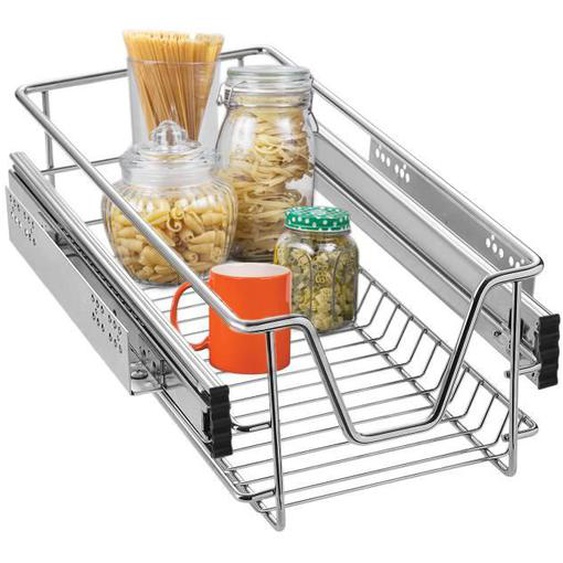 UISEBRT 4 Pièces 30cm Tiroir de Cuisine Télescopique étagère Coulissant Tiroir à Panier pour Armoire de Cuisine et de Chambre