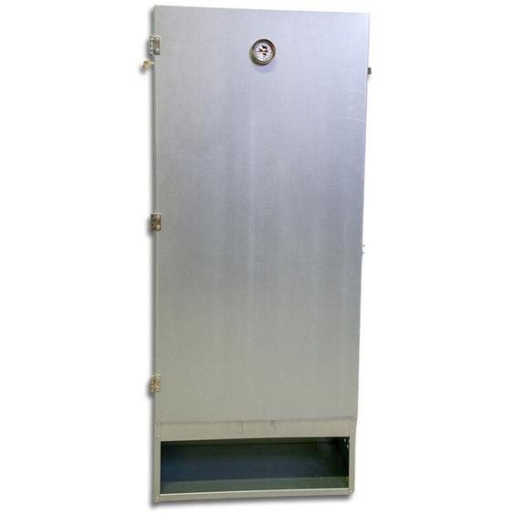 Ukal - Fumoir 4 niveaux en tôle galvanisée, h 110 cm