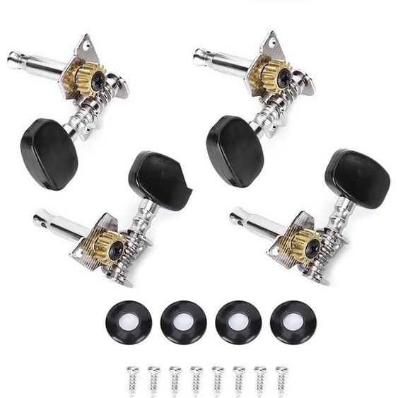 Ukulele Heads Tuner Tuning Pegs Metal pour 4 cordes Accessoires pour instruments de guitare classique