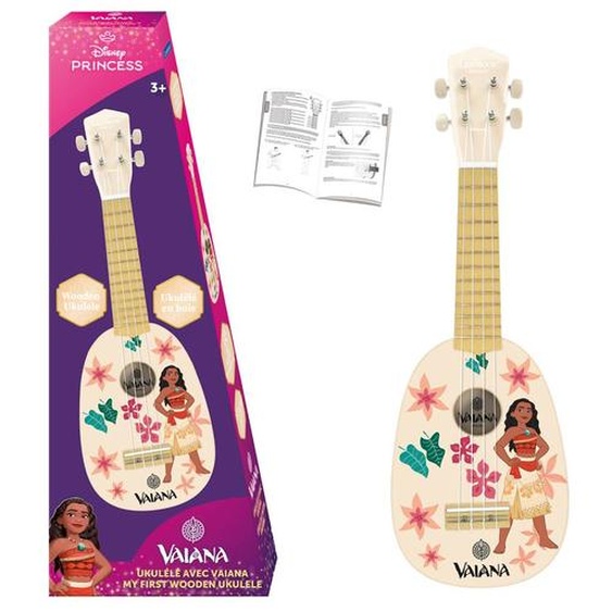 Ukulele Vaina En Bois Avec Cordes En Nylon - 53 Cm Beige