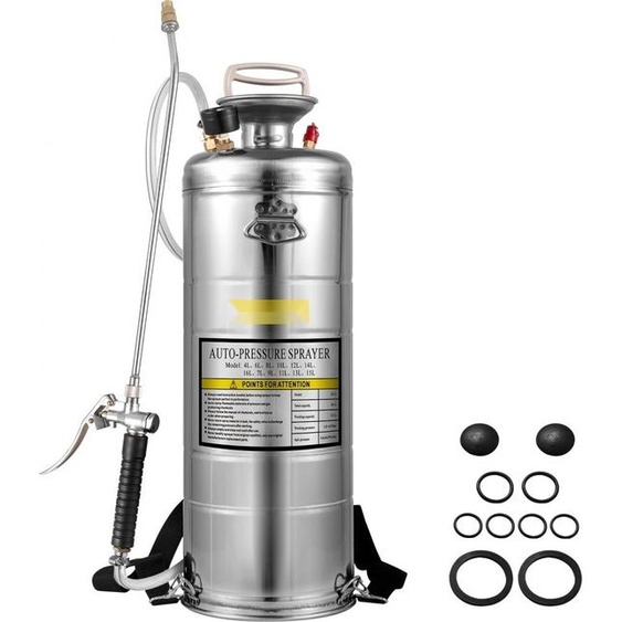 Ultra brumisateur 12L acier inoxydable - Jardin étang brumisateur pour la maison et le jardin - Convient pour les véhicules touristiques