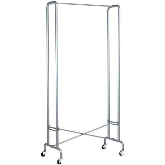 Unilux Handy Portant à vêtements mobile pliable métal 40 cintres - Gris