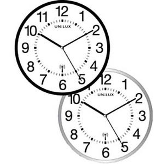 UNILUX Horloge radio-pilotée WAVE, noir