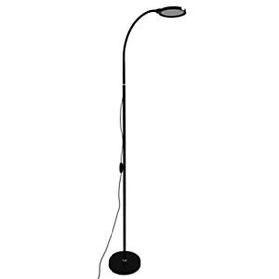 Unilux Lampadaire liseuse Lexy - Led intégrée - Bras flexible - Variateur dintensité - Noir