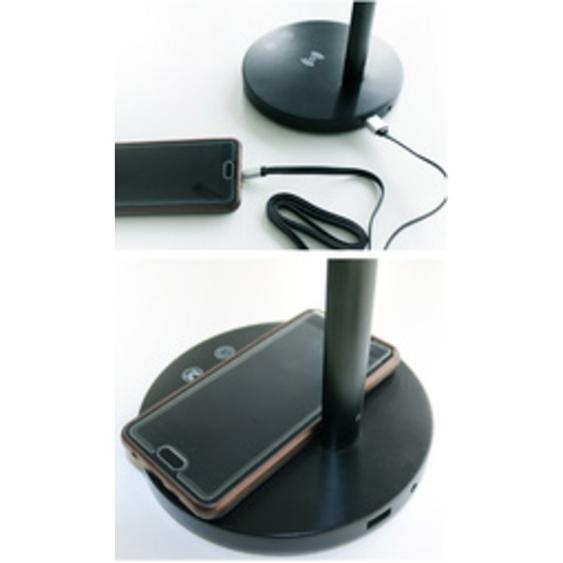 UNILUX Lampe de bureau à LED DIVA, dimmable, noir